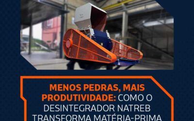 Menos pedras, mais produtividade: como o Desintegrador NATREB transforma matéria prima bruta em uma massa de alta qualidade